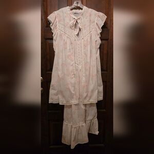 Vintage Gilead 2 Piece Nightgown Size L